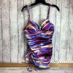 Assets By Spanx Multicolor Women's Swim Top